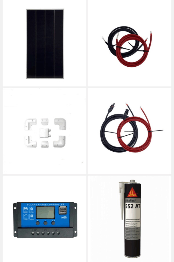 100W complete installatieset