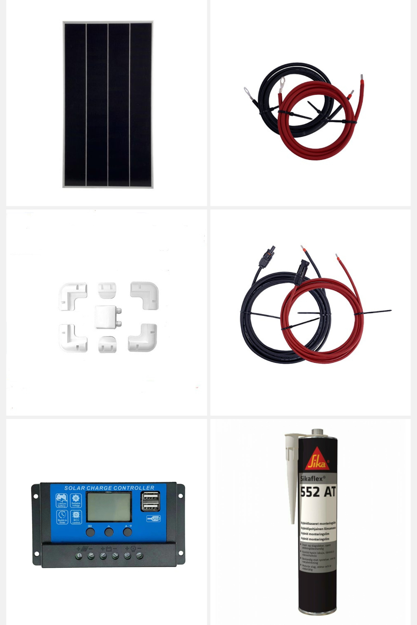 100W complete installatieset