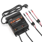 12V 10A dubbele acculader lithium