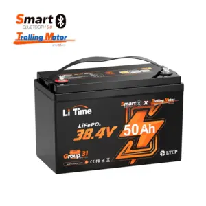 LiTime 36V 50Ah Lithium accu met Bluetooth