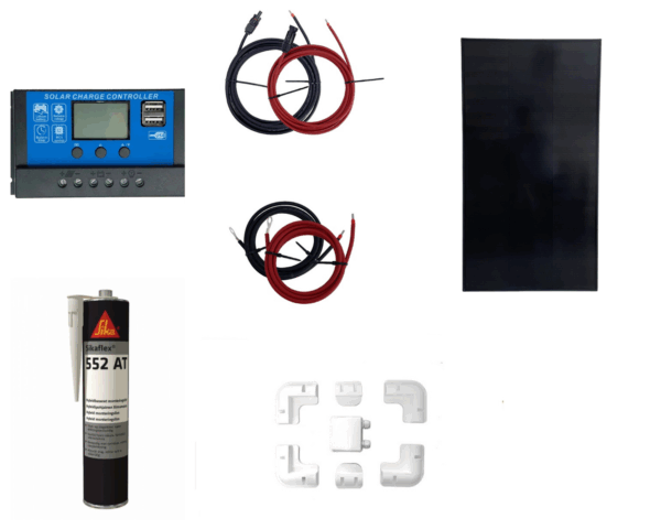 Complete 150W Full Black zonnepaneel installatieset