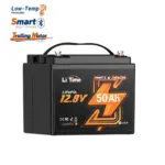 12V 50 Ah lithium batterij met bluetooth