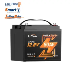 12V 50 Ah lithium batterij met bluetooth