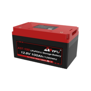 AST-100 12.8V 100Ah LiFePO4 Lithium Accu met Bluetooth/WiFi & verwarmings functie